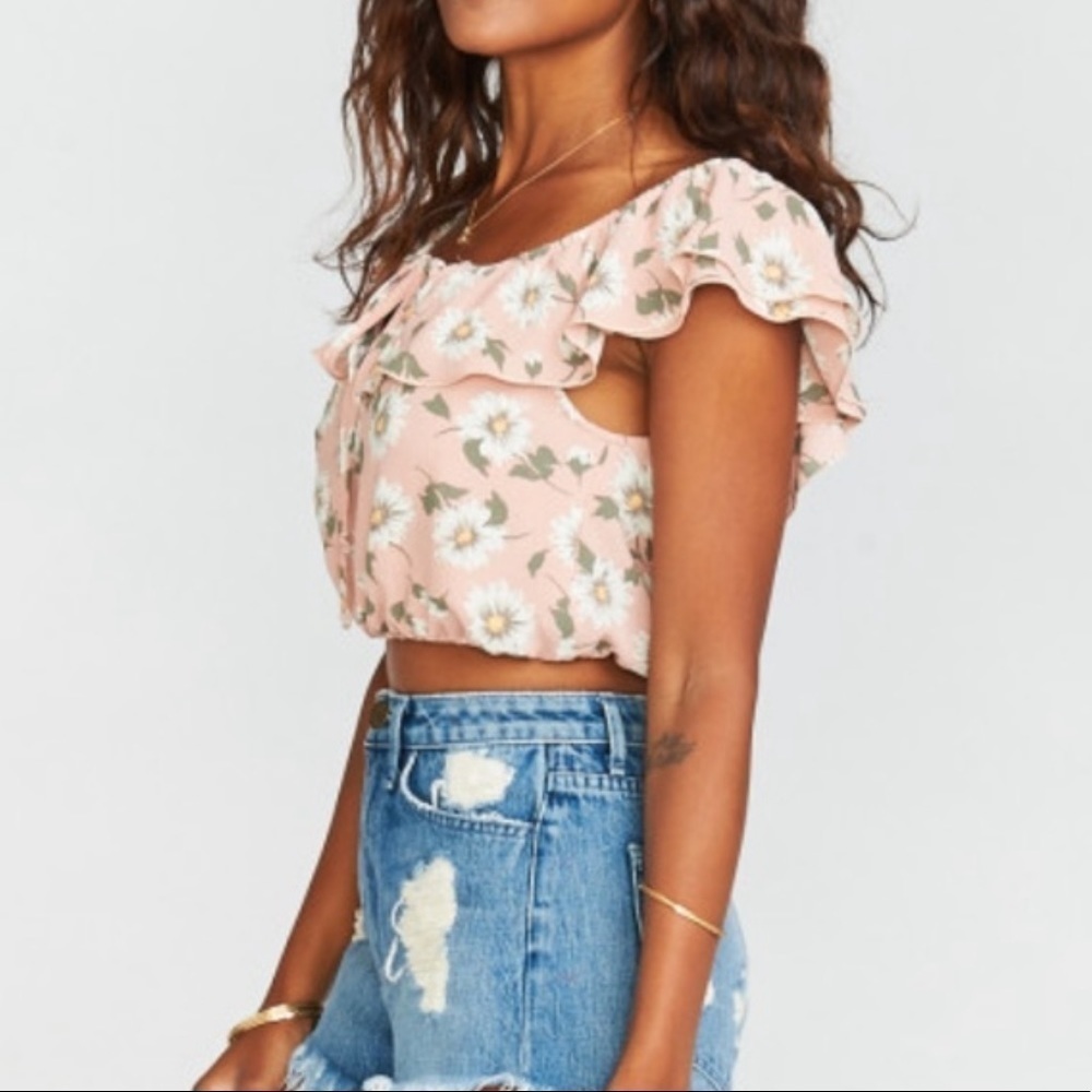 NWT Show Me Your Mumu Darla Off the Shoulder top - Picture 3 of 7